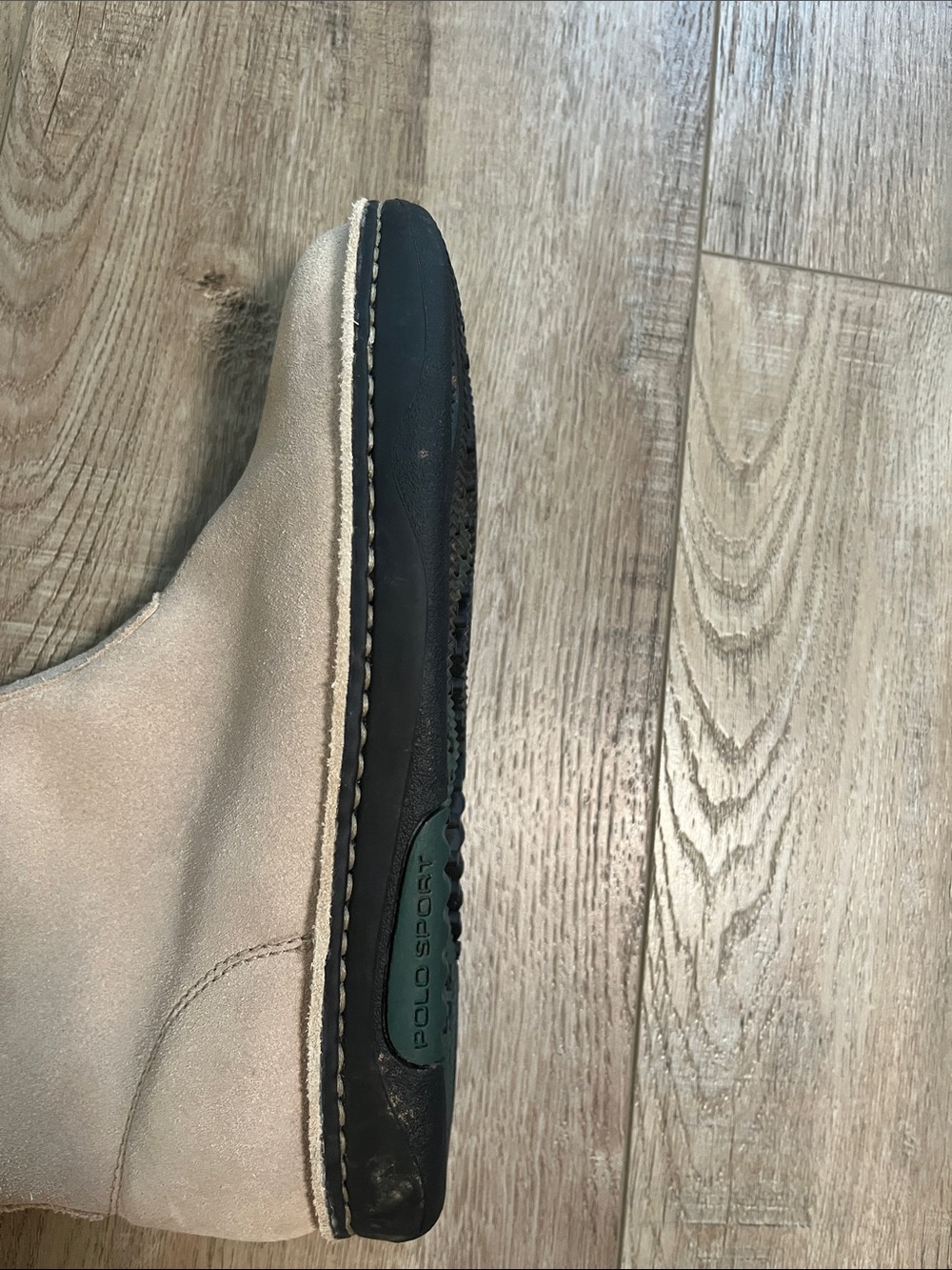 Polo by Ralph Lauren Plush-Lined Suede Winter Boots in Light Beige - Picture 6 of 7